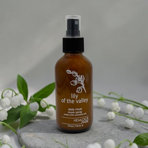 Image of Hemlock Park Lily of the Valley Botanical Mist Room + Linen Spray | 4 oz | Botanical Mist | Crafted with Botanical Fragrance | Room + Linen Spray | Made in USA