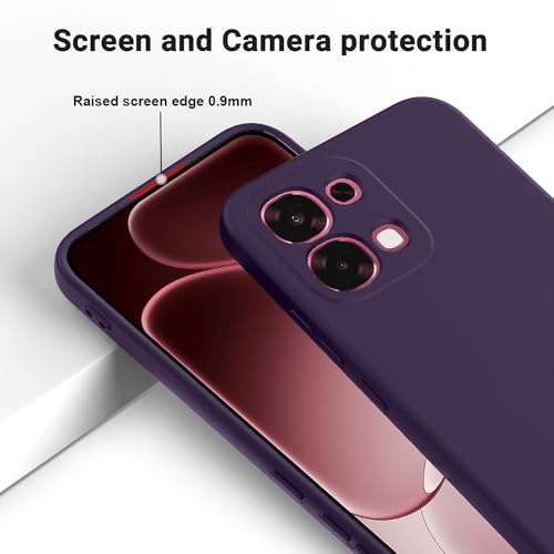Image of Back Cover for Oppo F31 5G | Full Camera Protection | Premium Liquid Silicon Case | Flexible Bumper Case for Oppo F31 5G (Dark Purple)