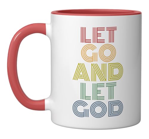 Taza de cerámica Let Go And Let God 11 oz miniatura 1