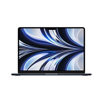 Apple notebook MacBook Air de 13 polegadas: Chip M2 da Apple com CPU de oito núcleos e GPU de oito núcleos, de 256 GB SSD - Meia-noite