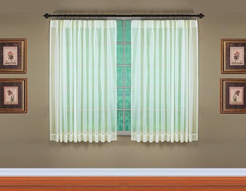 Image of Today's Curtain, Emelia Pinch Pleat Pair 96 inch W x 63 inch L Ecru, 2-Piece-Set