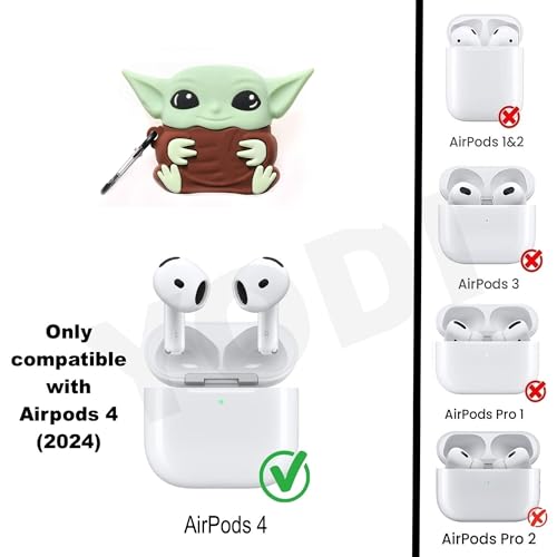 Image of YODI Case Cover for Airpods Pro|Pro 2|Airpods Pro 3|Airpods 4 Pouch, Silicone Cases with Cleaner Kit 360 Drop Protection,Shock-Resistant ((Yodi), Airpods 4)