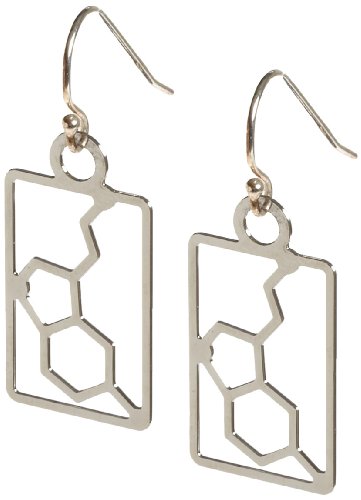 Anatomology Serotonin Molecular Structure Earrings
