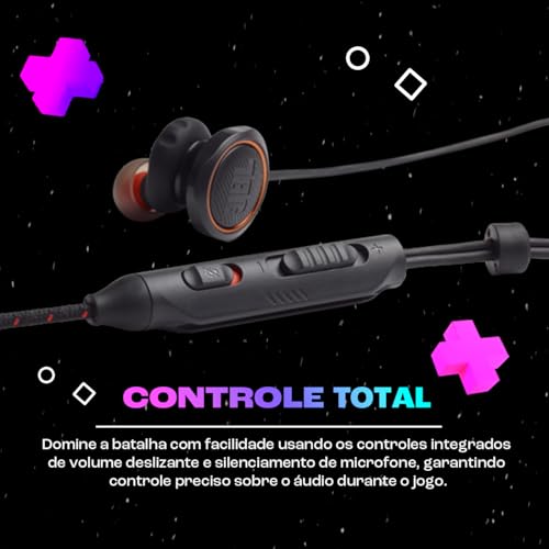 JBL, Fone de Ouvido Gamer Com Fio, Quantum 50 - Preto glide