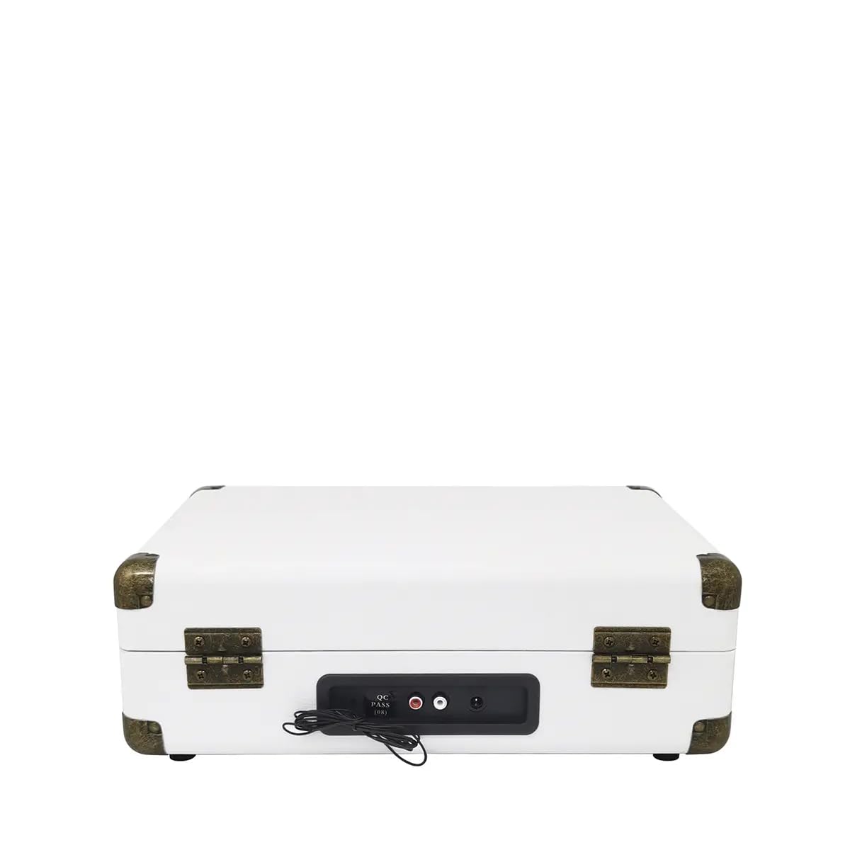 PRIXTON Platine Vinyle VC400, Tourne-Disque Vintage avec Bluetooth, Lecteur et Convertisseur des vinyles, 2 Haut-parleurs intégrés, Design Mallette, 3 Vitesses 33/45/78, Couleur Blanc