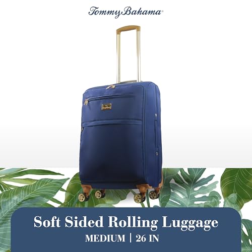Image of Tommy Bahama 26 Inch Rolling Luggage, Blue