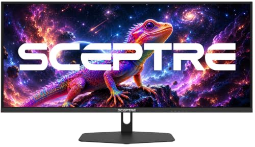 Image of Sceptre New 34-inch Prime Gaming Monitor 3440 x 1440 up to 240Hz 1ms 100% sRGB DisplayPort x2 HDMI x2 Build-in Speakers, Machine Black 2027 (E345B-QU240T Series)
