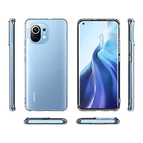 Image of Amazon Brand - Solimo Basic Case for Mi 11 Lite (Silicone Clear)