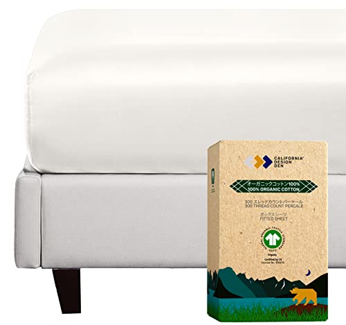 認定100%オーガニックコットン ボックスシーツ シングル あなたと地球のための自然に柔らかく通気性と健康的なベッドシーツ 洗濯機で洗えます 伸縮性のあるフィット感のあるマットレスカバー
