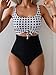 Eomenie Women's One Piece Swimsuit Tummy Control Slimming Bathing Suit Cutout Tie Knot Swimwear