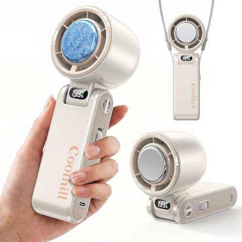 Image of Pro Handheld Portable fan with Turbo Cooling 199-Speed 5500mAh