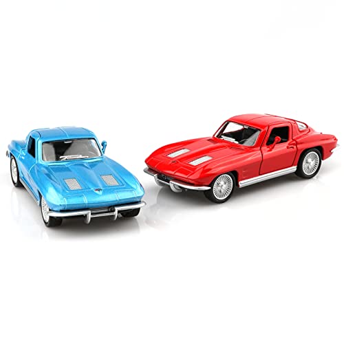 Modelo de coche 1:36 Chevrolet Corvette 1963 a escala miniatura 6