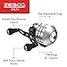 Zebco Delta Spincast Fishing Reel, Size 20 Reel, Changeable Right- or Left-Hand Retrieve, Dual Ceramic Pick-Up Pins, Pre-Spooled with 6-Pound Fishing Line, Braid Ready, Cool Gray