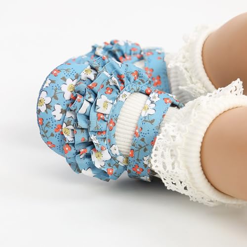 Infant Girl Cute Floral Print Baby Shoes Newborn Baby Non Slip Ankle Sandals First Soft Prewalker Foral 18 Month Shoes3