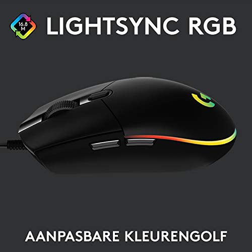 Logitech G203 Lightsync Gaming Muis met Aanpasbare RGB-verlichting, 6 Programmeerbare Knoppen, Gaming Grade Sensor, 8K… - Afbeelding 3