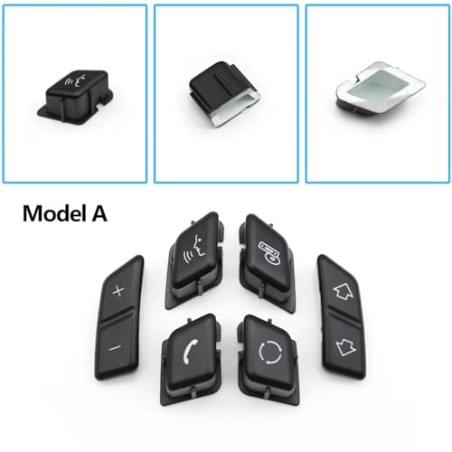Commande de bouton de volant BMW E90 E91 E93 - Couvercle de commutateur ABS finition premium