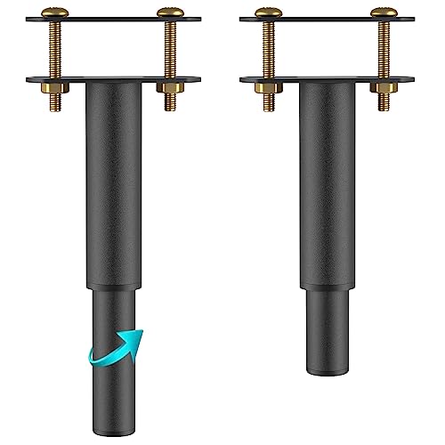2 patas de cama, patas de soporte de metal ajustables de 7.1 a 13 pulgadas, patas de cama ajustables, patas de soporte central resistentes para marco de cama de acero o cama de madera (2, 7.1-13