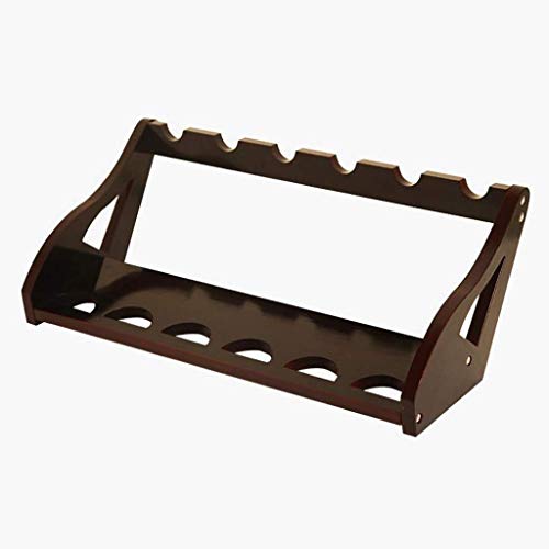 Soporte de vino de madera maciza para 6 botellas miniatura 3