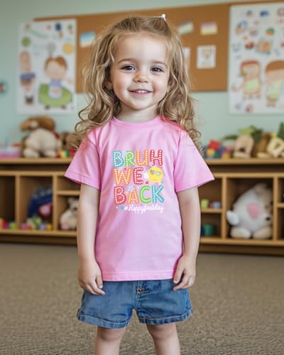 Toddler First Day of Kindergarten Shirt for Girls Boys Kids 1st Day of School Shirts 2025 Back to School Tshirt Cotton 2T-8Y4