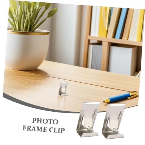 Image of Tofficu Classic Colors Iron 60pcs Photo Frame Hardware Set Spring Clamps Hanging Tape Nailless Hangers D-Ring Hangers