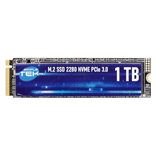 SSD M.2 2280 NVME PCIe 3.0 1TB pour PC Gaming et Graphisme