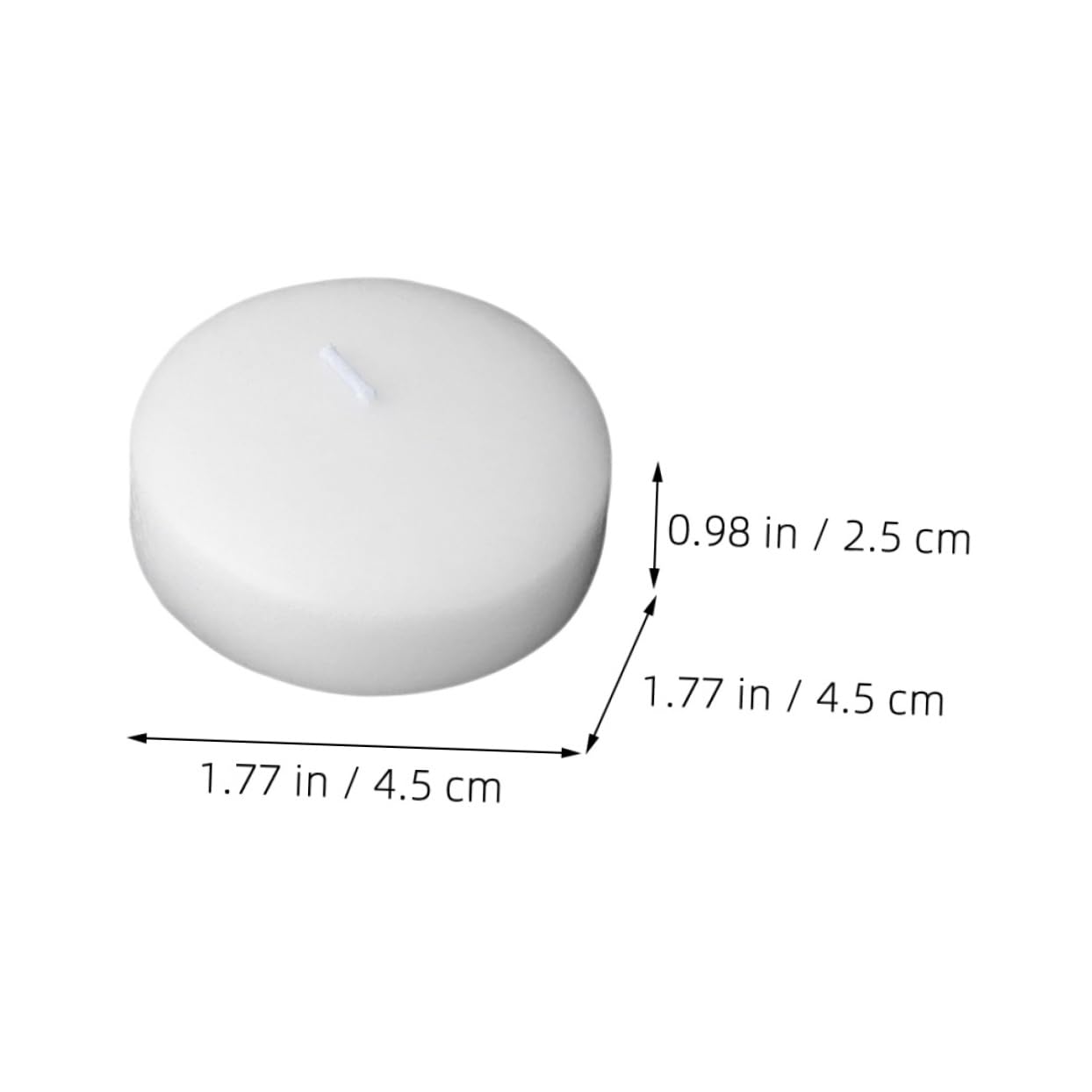 FUNOMOCYA Unscented Floating Candles Set 6 Pack Round Led Lighted Perfect for Wedding Party