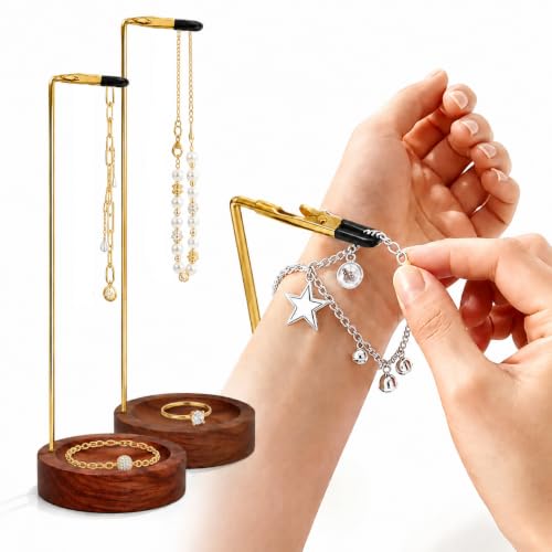 2 Pcs Bracelet Helper Tool One Hand Bracelet Tool Jewelry Clasp Helper Bracelet Assistance Tool Easy to Put on Yourself No Help Needed Fastener Helper for Bracelet Jewelry Clasp Watch
