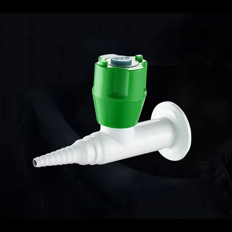 Premium Robinet de laboratoire mural à sortie unique avec poignée verte pour hôpital et laboratoire de recherche