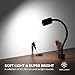 Magnetic Work Light, 1300 Lumens Led Machine Light with Strong Magnetic Base, Flexible Gooseneck Magnetic Lamp for Lathe and Drill Press, 10W 120V
