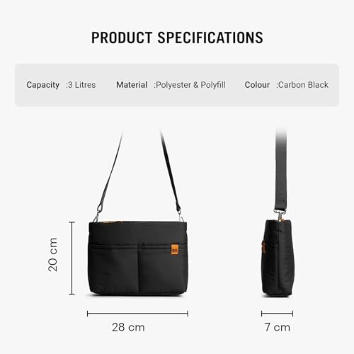 Image of DailyObjects Printed Retreat Sling Crossbody Bag For Girls, Men and Women| Crafted with soft-touch Polyester | One Spacious Main Zippered Compartment and Two Deep Slip Pockets | Detachable Strap