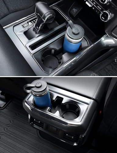Image of Car Cup Holder Coaster, 4pcs Universal Embedded Non-Slip Car Coasters, 2.75 inch PVC Cup Holder Insert Coasters, Car Accessories for Men and Women (Black)