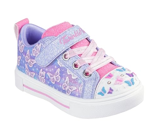 Skechers Twinkle Sparks-Ombre Flutter 314813N Girls' Toddler Sneaker, 9 M US Toddler, Lavender