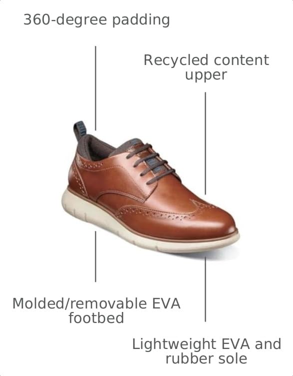 Image of Nunn Bush Stance Wing Tip Oxford