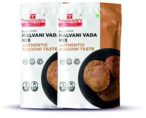 Tanawade’s Smart Food Instant Malvani Vada Mix – Pack of 2 • Ready‑to‑Cook Konkan‑Style Rice Fritters • No Preservatives • 5–7 min Prep • Hand‑Picked Flavours