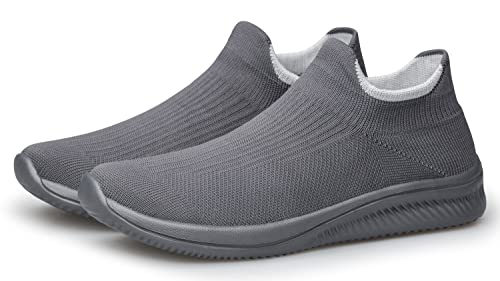 Image of vibdiv Men's Slip-On Walking Shoes Casual Sneakers Lightweight Breathable for Everyday Wear