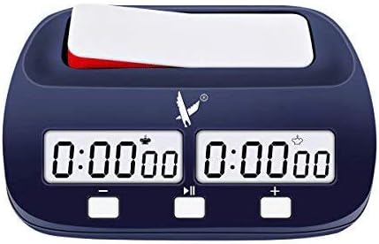 LEAP Chess Clock Fide Approved Digital Chess Timer Professional for Board Games Timer no Alarm Function (Official Store) Blue