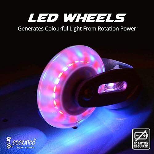 Image of Wave Board Waveboard with Carry Bag, LED Flash Colorful Lights in 2 Wheels Skateboard, Outdoor Skateboard for Kids(Standard Size.