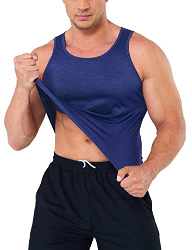 Magcomsen Gym Shirts Men Tank Top T Shirts For Men Workout Shirts For Men Tank Top Mens T Shirt Summer Shirts Running Shirt Tank Muscle Shirts Royal Blue #TOP2