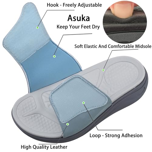 Slide Sandals for Women with Adjustable Width Orthopedic for Swollen Feet | Foot Pain Relief4