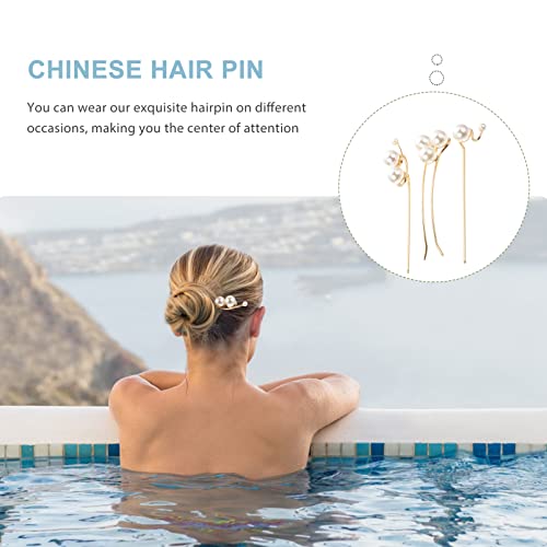 KALLORY 3 forcine per capelli da sposa, a forma di...