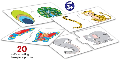 Frank Part of…– Early Learning Puzzles for Kids for Age 3, 4, 5, 6, 7-20 Self-Correcting 2 Pcs Puzzle | Fun & Challenging | Brain Booster Educational Toys for Focus & Memory | Gifts for Kids- 40 Pcs