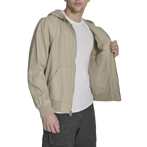 Image of Levi's Men's Workwear Cotton Canvas Hooded Bomber Jacket