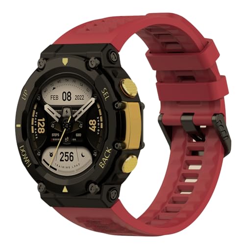 Image of YODI Strap Band Compatible with Amazfit T-Rex 2 Smartwatch Only Soft Silicone | Nylon | Chain | Leather Watch Straps with Installation Adjuster Tool For Amazfit TRex 2