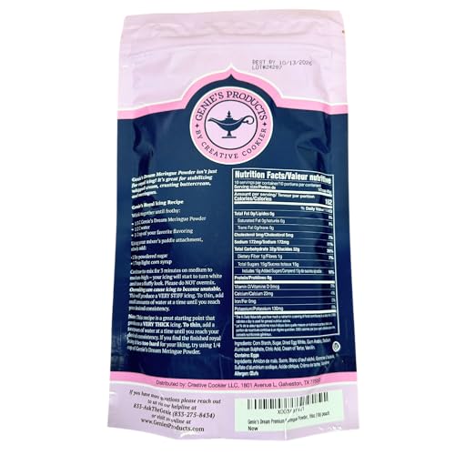 Creative Cookier Genie's Dream Premium Meringue Powder, 16oz (1lb) pouch