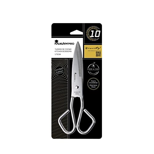 La mejor selección de Tijeras de cocina . 42 MasterPro–Tijeras para Cocina Acero Inoxidable 17.5CM