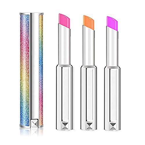 3 Pack Moisturizing Lipstick, Firstfly Long Lasting Blingbling Lip Balm Lips Moisturizer Magic Temperature Color Change Lip Gloss (3pcs)