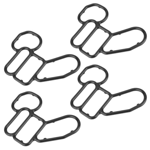 Image of 4-Pack 15302-5G0-A00 B33360 Oil Filter Base Gasket Cylinder Solenoid Valve Gasket Compatible with Acura MDX /RDX /RLX /TLX 2013-2022 & Compatible with Accord /CROSSTOUR /Ridgeline 2013-2022