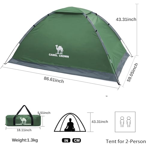 Camel Crown Z1S3NA104JB0-OLUS-F1 Tents For Camping 2/3/4/5 Person Camping Dome Tent thumb #2