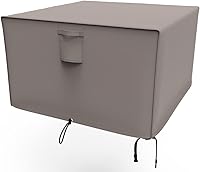 Vista 78 de Atyard Cubierta rectangular para hoguera de gas de 42 x 24 x 24 pulgadas, impermeable, resistente al viento, anti-UV, para muebles de patio