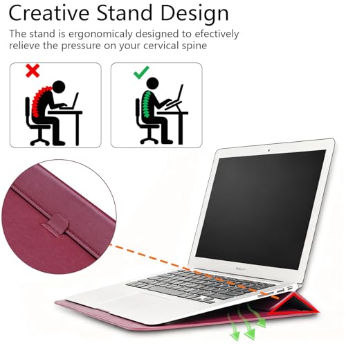 Funda para portátil personalizable de cuero PU para MacBook miniatura 3